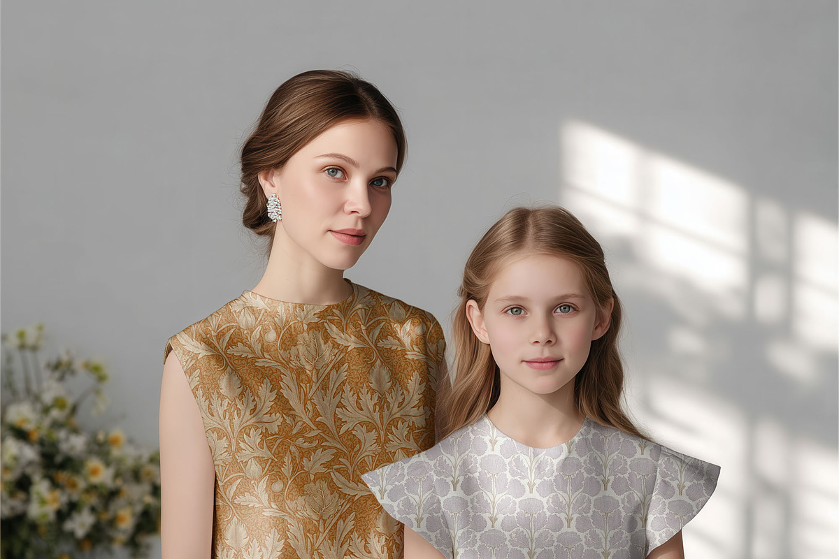 Matching Mom & Girl Mockup (PSD), a Shirt Mockup by 1001 mockups (Photo 13 of 13)