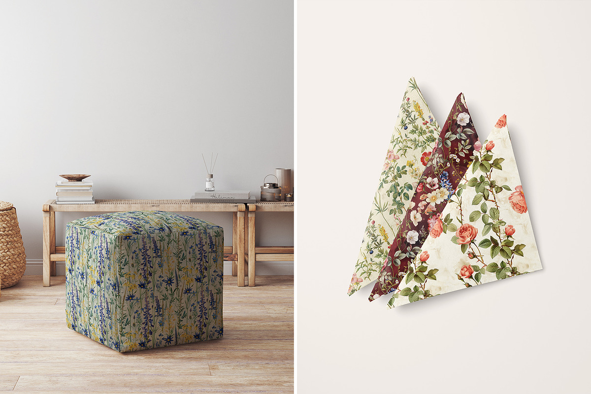 Provence Floral Patterns, a Pattern Graphic by Ninterints (Photo 18 of 22)
