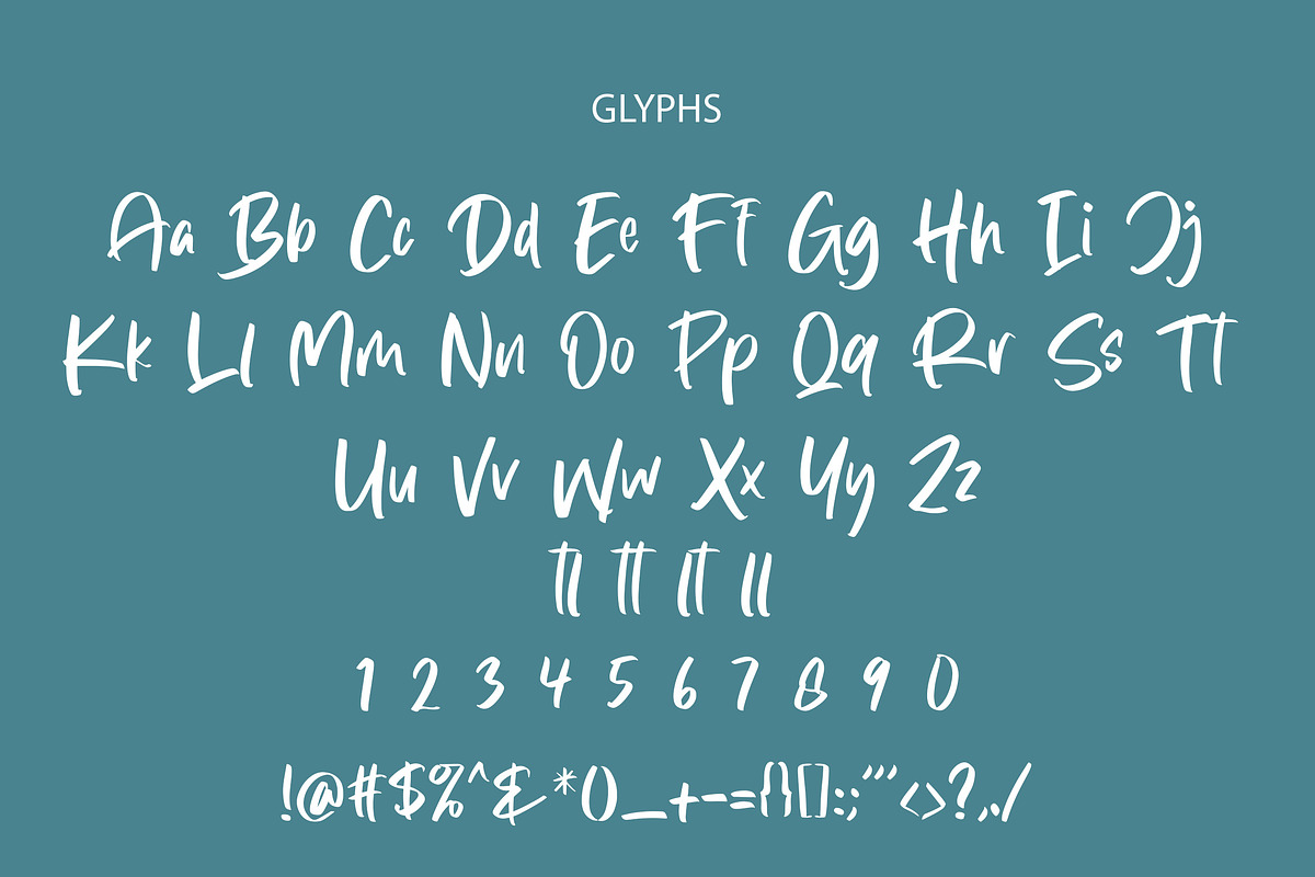 Kalgom Modern Font, a Script Font by Lythcreative (Photo 7 of 8)