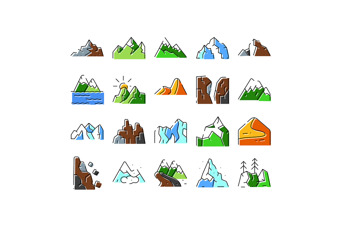 Mountains hills peaks landscape, an Object Graphic by pikepicture (Photo 1 of 3)