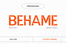 CF Behame - Sleek Futuristic Sans