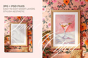 Frame Mockup PSD Coral Floral Wall, a Mockup by Honey Island Studio (Thumbnail 3 of 3)