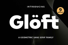Gloft - Geometric Font Family