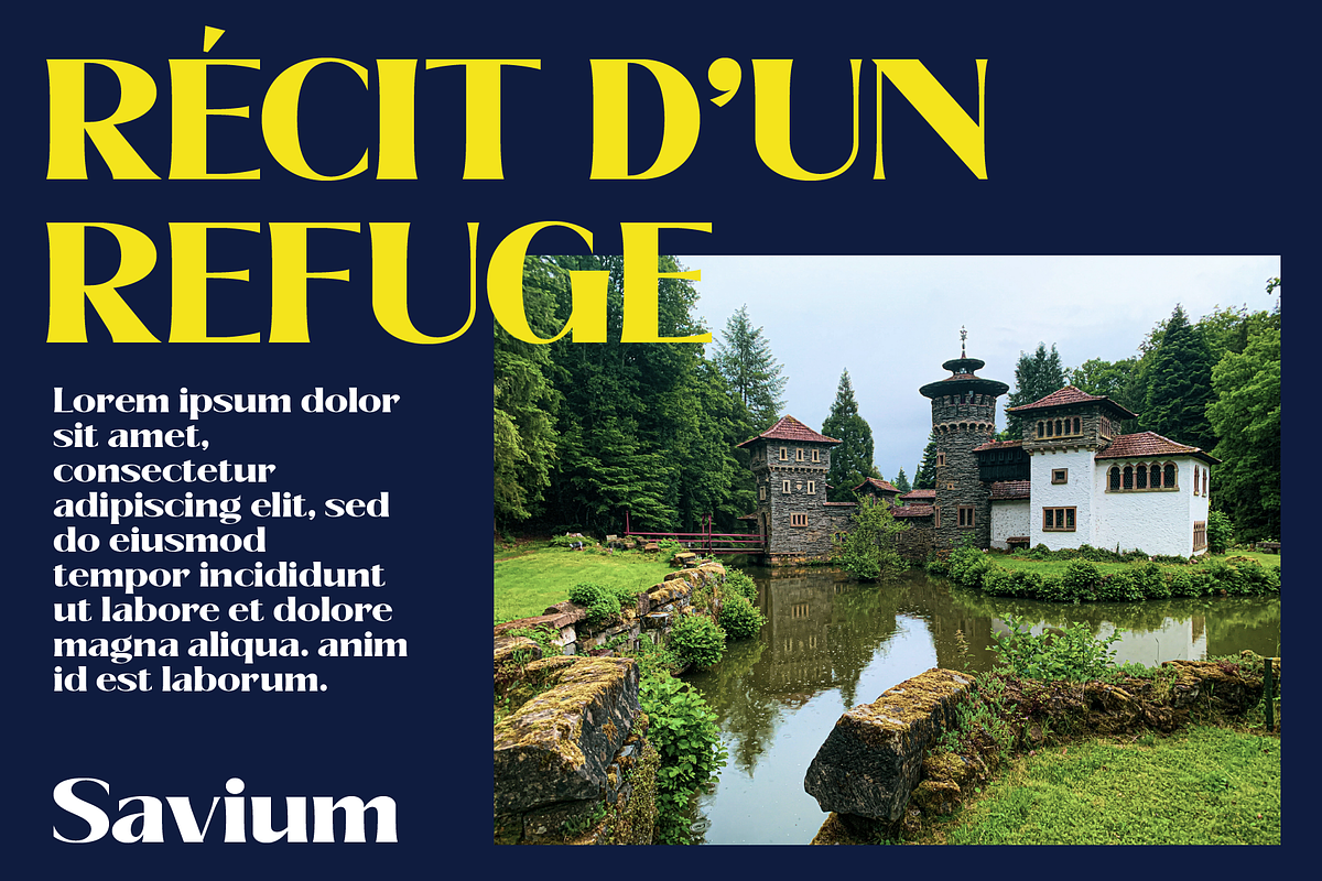 Savium - High Contrast Serif Font, a Serif Font by Pokal Studio (Photo 8 of 12)