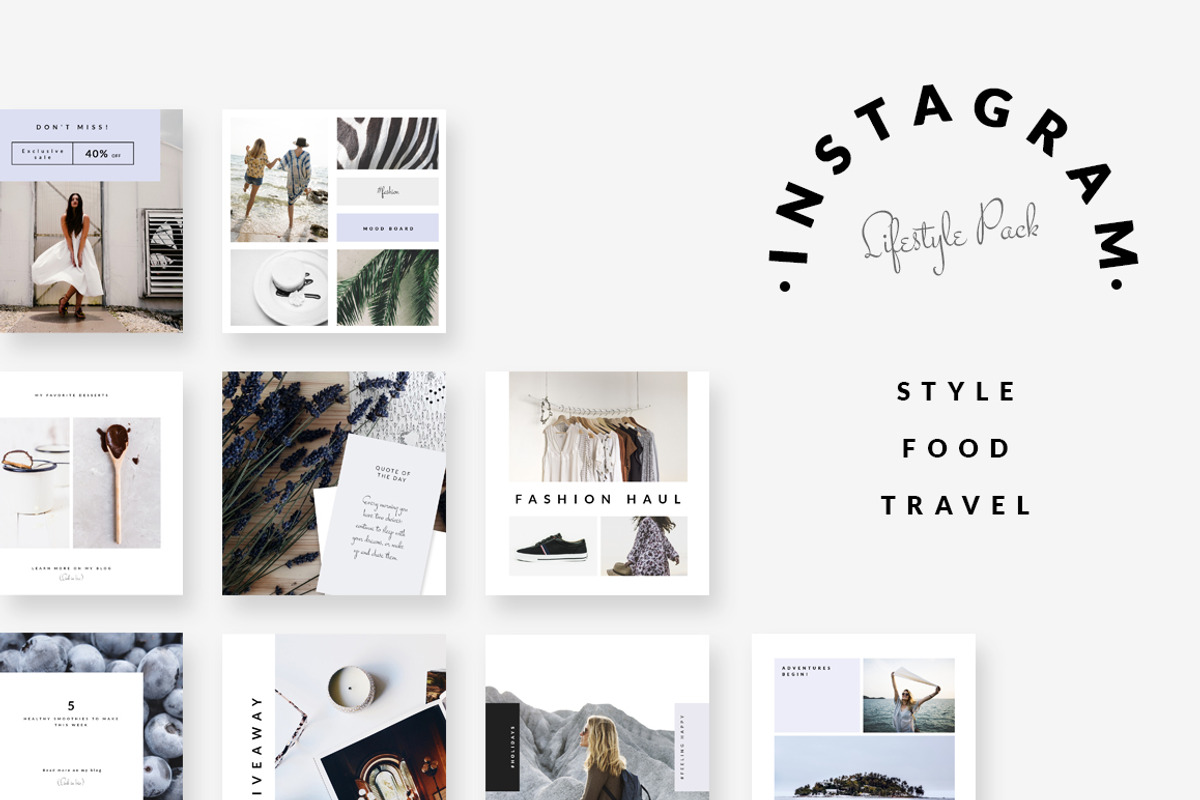 90% OFF | BUNDLE-Instagram Templates, a Social Media Template by CreativeFolks (Photo 26 of 36)