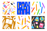 Back to School Seamless Patterns, a Pattern Graphic by VIVAT Design Studio (Thumbnail 3 of 4)