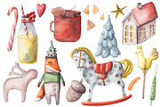 Christmas watercolor collection, an Object Illustration by My watercolor shop (Thumbnail 2 of 5)
