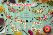 Watercolor Rosehip & Pumpkins Set, an Illustration by Fluffy Unicorn (Thumbnail 4 of 9)