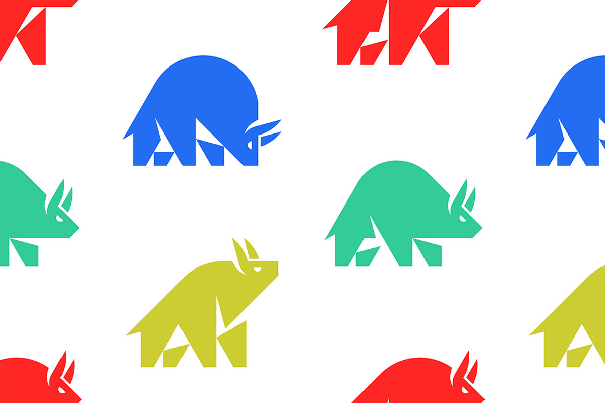 Bull Logo + pattern, an Object Graphic by NataliiaVolyk (Photo 5 of 7)
