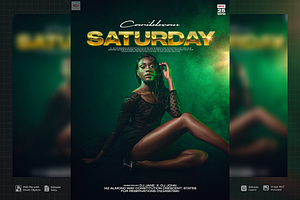 Caribben Saturday PSD Party Flyer, a Flyer Template by SethDesign Studio