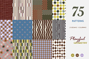 Playful Geometry - Pattern Bundle, a Pattern Graphic by InaCorart (Thumbnail 1 of 17)