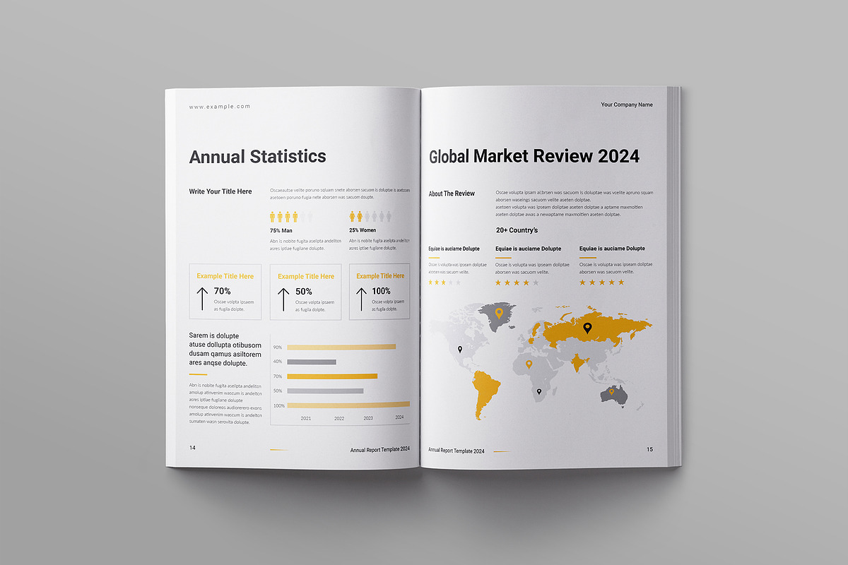 Annual Report Template, a Brochure Template by ElvinPrint (Photo 6 of 8)