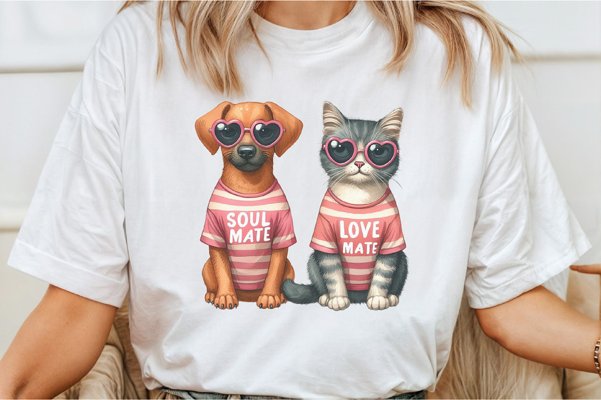 Soul Mate, Love Mate Dog PNG, an Illustration by DreamCafeArt (Photo 3 of 7)