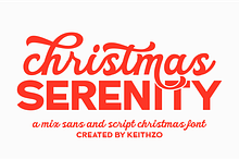 Christmas Serenity - Mix Font
