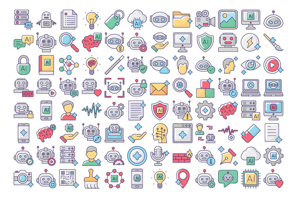 Infinity Blue Artificial Icons Pack, an Icon by Vector Portal (Photo 2 of 5)