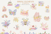 Spring Whimsical Watercolor Clipart, a Seasonal Illustration by Adora ARTS (Thumbnail 10 of 10)
