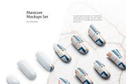 Manicure Mockups Set, a Merchandise Mockup by rebrandy (Thumbnail 1 of 8)