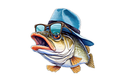 Cool Bass Fish Sublimation Clipart B, an Object Graphic by Regulrcrative (Thumbnail 4 of 7)