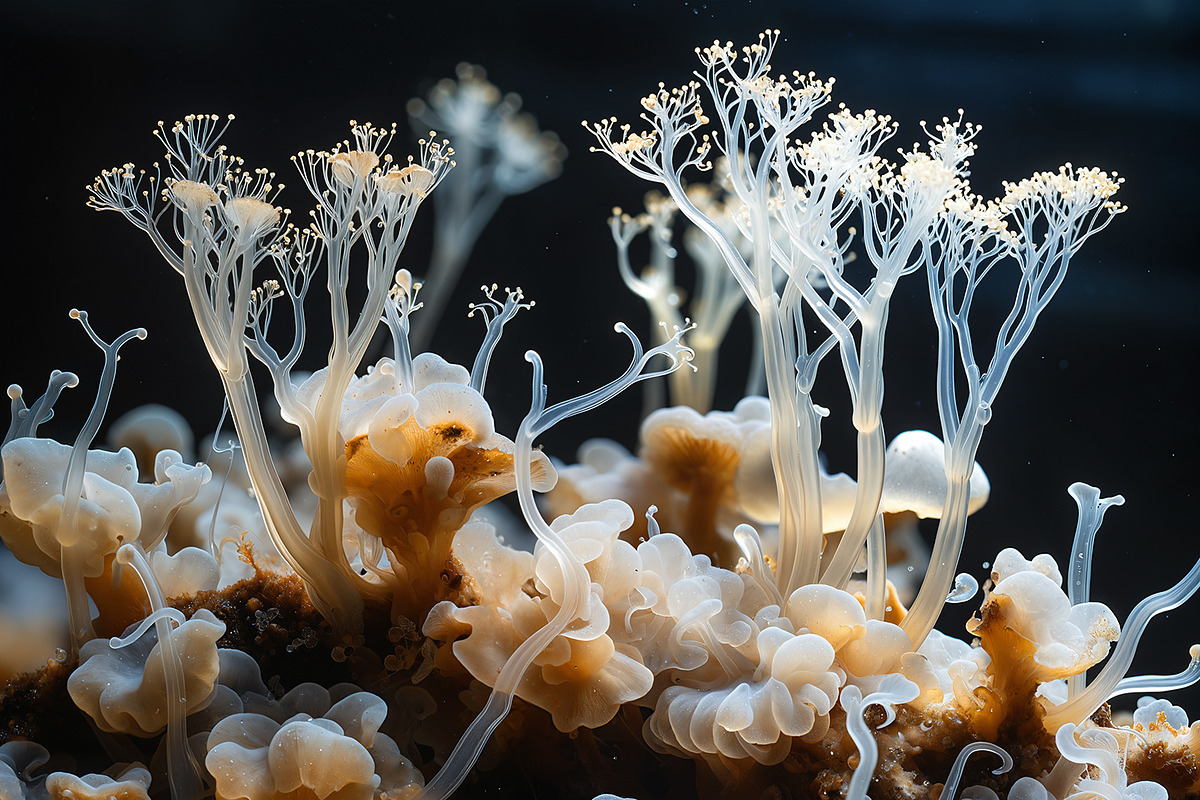 72 Microscopic Fungi Backgrounds, a Background Graphic by h.utomo (Photo 37 of 72)