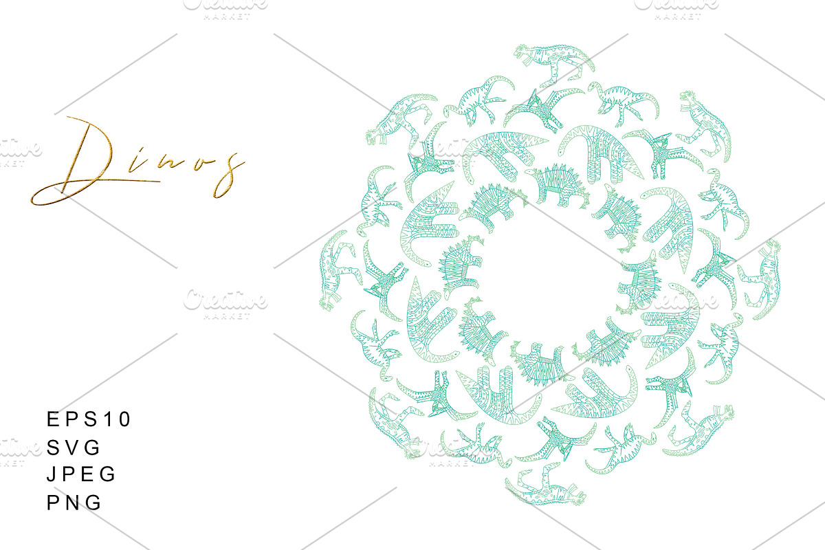 Dinosaurs Illustrations And Patterns, a Graphic by kh_cat (Photo 6 of 14)