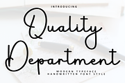 Quality Department, a Handwritten Font by InermediaSTUDIO (Thumbnail 1 of 8)