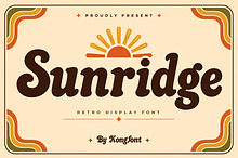 Sunridge - Retro Groovy Display Font