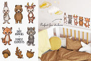Forest animals, an Animal Illustration by TanyaSchuka (Thumbnail 2 of 5)