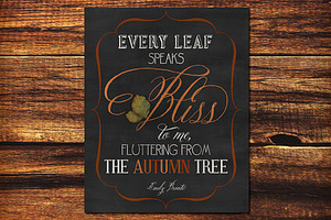 Printable Art Emily Bronte Autumn