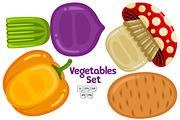 Vegetables Set Vector #05, an Object Graphic by MEDZ (Thumbnail 2 of 3)