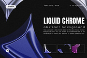 Liquid Chrome Abstract Backgrounds, a Background Graphic by Pitchlook.Studio (Thumbnail 1 of 2)
