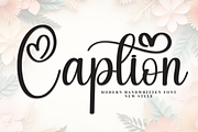Caption | Script Font, a Handwritten Font by Scratchones (Thumbnail 1 of 8)