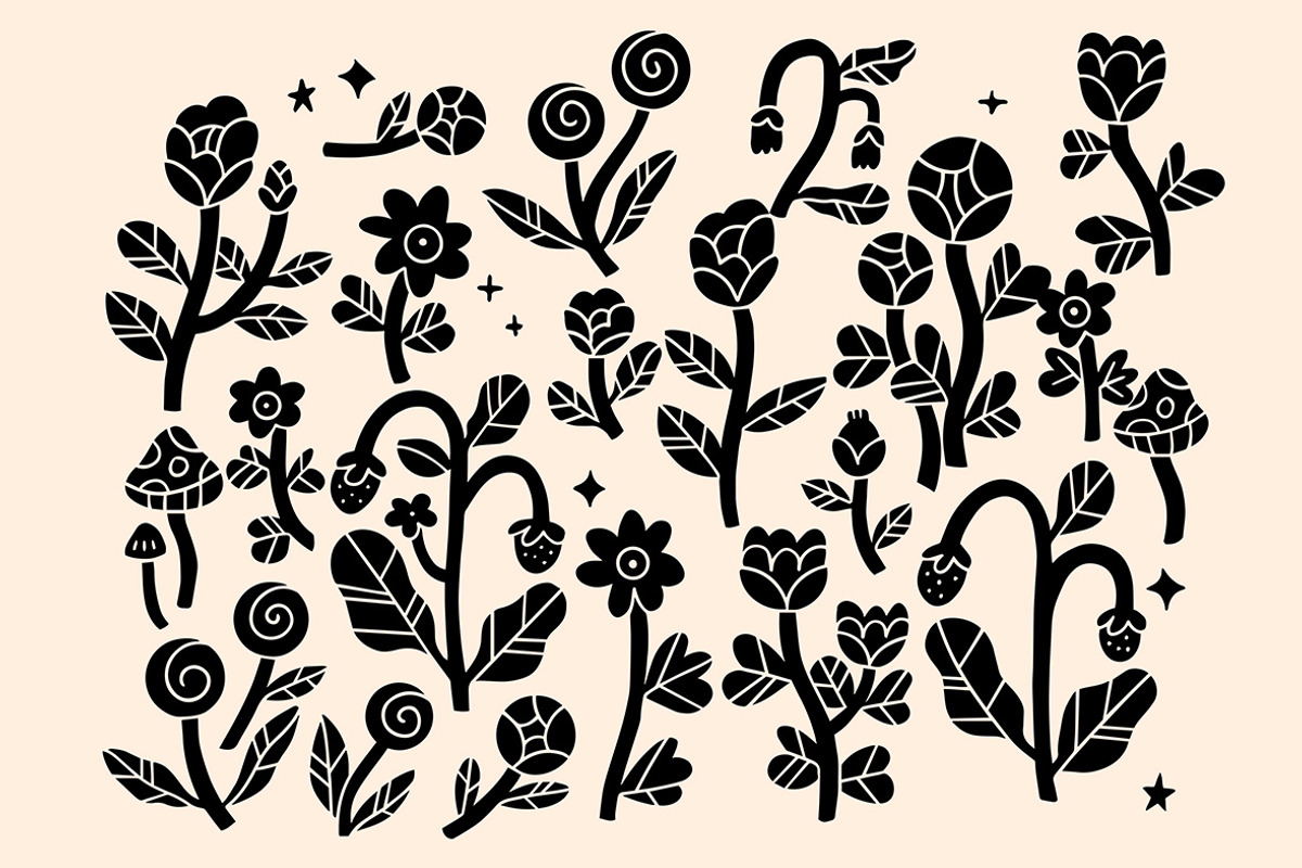 Magic Garden Clipart Bundle, an Illustration by ClayStudio (Photo 2 of 8)