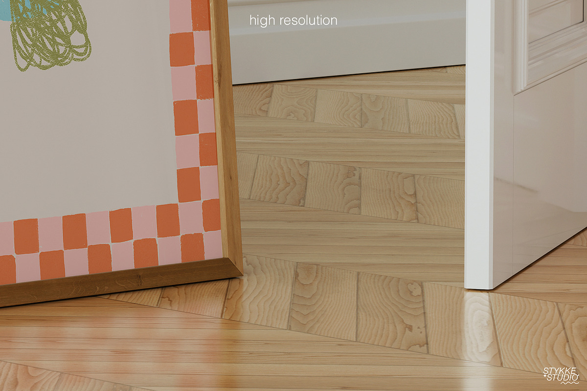 Wooden Frame Mockup | BASICS, a Household Mockup by Stykke Studio (Photo 8 of 10)