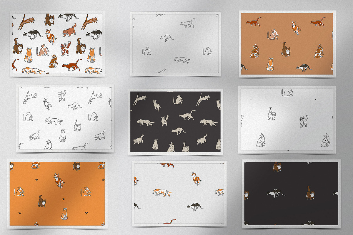 Cute cats set, an Animal Illustration by Anastasy_helter (Photo 5 of 7)