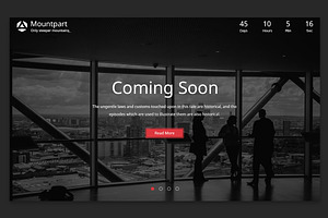 Mountpart – Coming Soon PSD