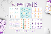 Dark font + patterns, brushes, MORE!, a Script Font by Andrea De Oliveira (Thumbnail 4 of 10)