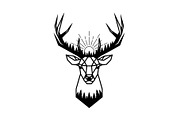 Artistic Geometric Deer Head Bundle, an Illustration by yasushie (Thumbnail 9 of 31)
