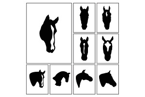 Horse Head SVG Bundle, an Animal Illustration by MilanaTT