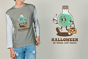 Halloween Bottle Vintage Cartoon, an Illustration by vectstudio (Thumbnail 2 of 5)