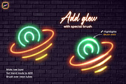 Neon Procreate Brushes, a Brush Add-On by Andrew Skoch Design (Thumbnail 4 of 12)