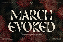 March Evoked - Creative Display Font
