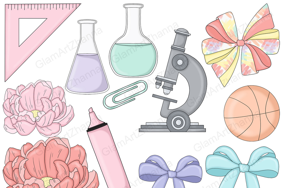 Study Bright Clipart, an Education Illustration by GlamArtZhanna (Photo 5 of 6)