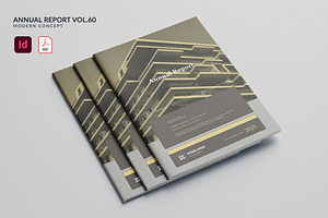 Annual Report Vol.60, a Brochure Template by Bewalrus Studio