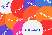 Galaxi Typeface, a Sans Serif Font by George Gonz (Thumbnail 2 of 10)