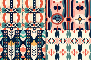 20 Seamless Boho Tribal Patterns