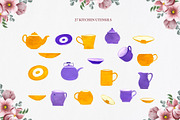 Floral Kitchen Utensils, an Illustration by SketchCliparts (Thumbnail 6 of 8)