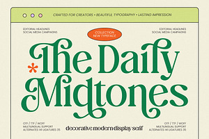 The Daily Midtones Decorative Serif