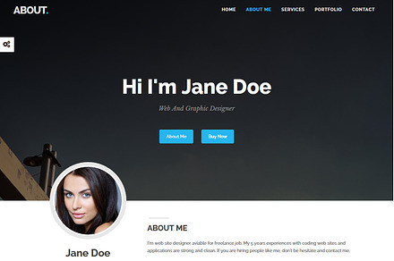 About - One Page Resume Portfolio
