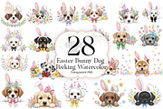 Easter Bunny Dog PNG Clipart., an Animal Illustration by KennedyStudio (Thumbnail 1 of 5)