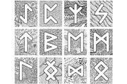 Futhark - Viking Runes Coloring Book, an Illustration by DoodleArtDesigns (Thumbnail 3 of 3)